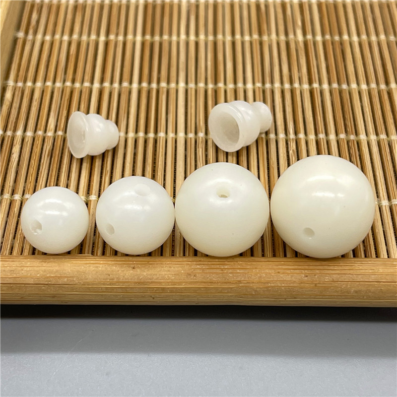 保真天然白玉菩提根三通佛塔