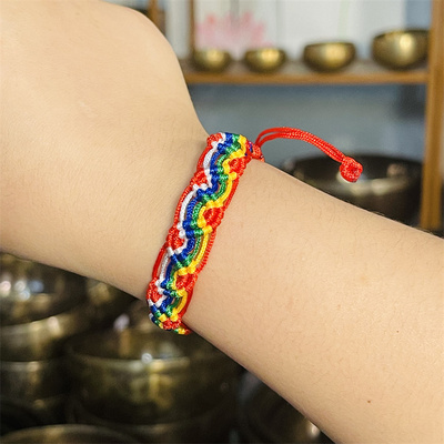 手工编织diy手绳手链本命年红绳