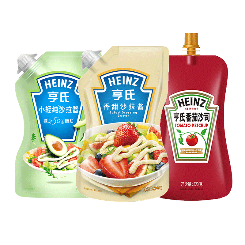 亨氏沙拉酱番茄酱组合