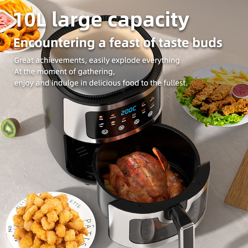空气炸锅大容量智能触摸式全自动家用电炸锅金属多功能电烤箱