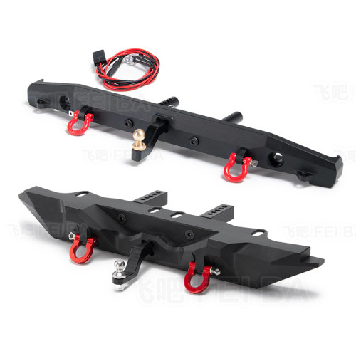 攀爬金属后防撞 保险杠Axial SCX10三代 90046 TRX4 带灯拖车钩