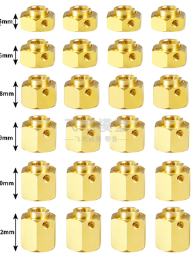 SCX10 III   AXI03007 10车山羊三代黄铜配重结合器 接合12mm六角