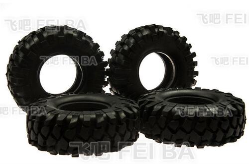 1/10 攀爬车轮胎 碎石胎 1.9寸Axial SCX10仿真轮胎 98/108mm轮胎
