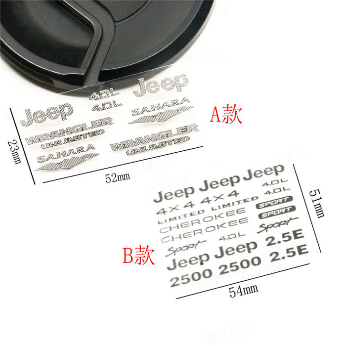 AXIAL SCX10 JEEP JK cherokee 全车金属车标贴 （90027/90035 ）