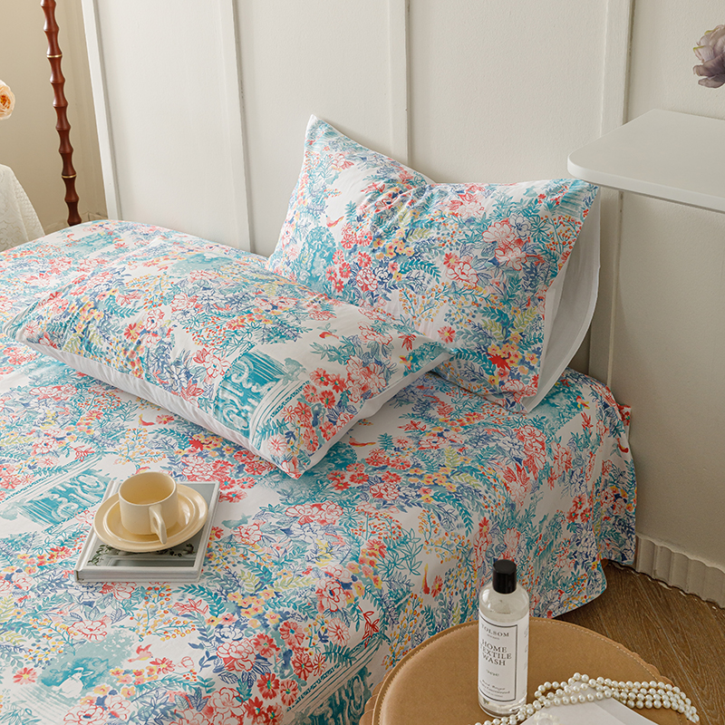 外贸纯棉平纹枕套一对