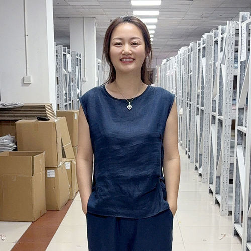 日单时尚款！外贸纯汉麻无袖背心不扎身柔软休闲百搭凉感吸汗上衣