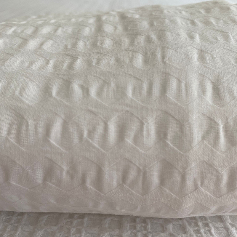 外贸余料加工纯棉床单双人全棉睡单提花波浪工艺布特价清仓处理