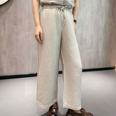 外贸雨露麻100%纯汉麻山本直筒裤