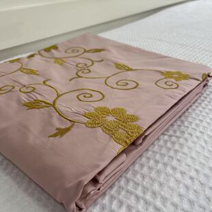 清尾货!外贸出口纯棉刺绣被套单件100%全棉双人200*230cm绣花被罩