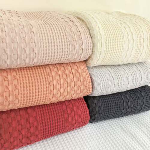 外贸出口100%纯棉蜂巢华夫格床单单件加厚大蜂巢全棉柔软透气睡单