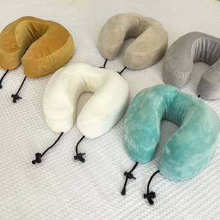 特价甩高回弹舒适颈枕u型枕可拆洗头枕旅行枕亲肤绒面便携护颈枕
