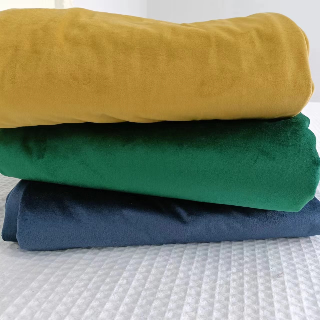 加厚英国短毛绒双人床单