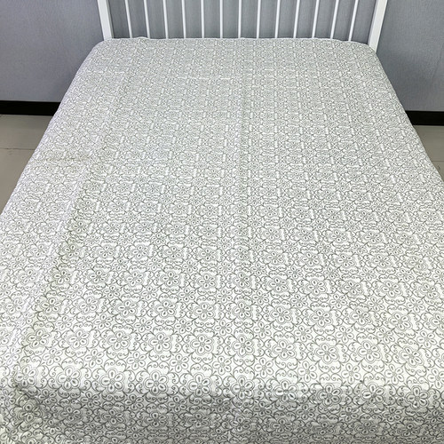 出口库存少量现货家居双面可用纯棉床盖单件欧式全棉绗缝夹棉床单