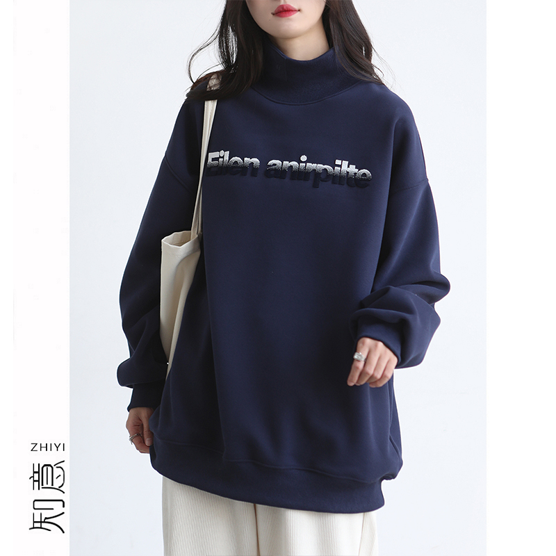 厚款宽松显瘦百搭加绒卫衣休闲