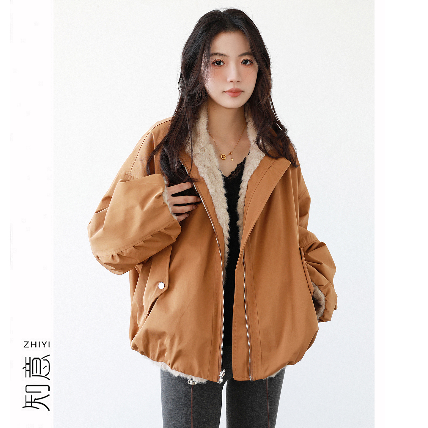 12.8/正反两穿皮草毛毛外套