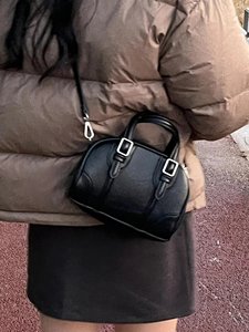 韩系时尚包包女2024新款高级质感复古手提小包小众少女单肩斜跨包