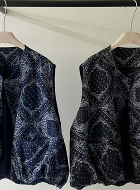 WE女装45580秋经典复古风宽松大码胖mm休闲复古慵懒印花叠穿马甲