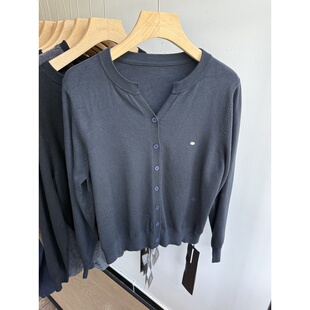 胖mm休闲慵懒风排扣针织开衫 小王家女装 宽松大码 新品 外套 6808秋季