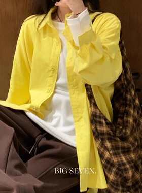 大7女装21778冬季新品复古灯芯绒宽松大码胖mm慵懒松弛风衬衫外套