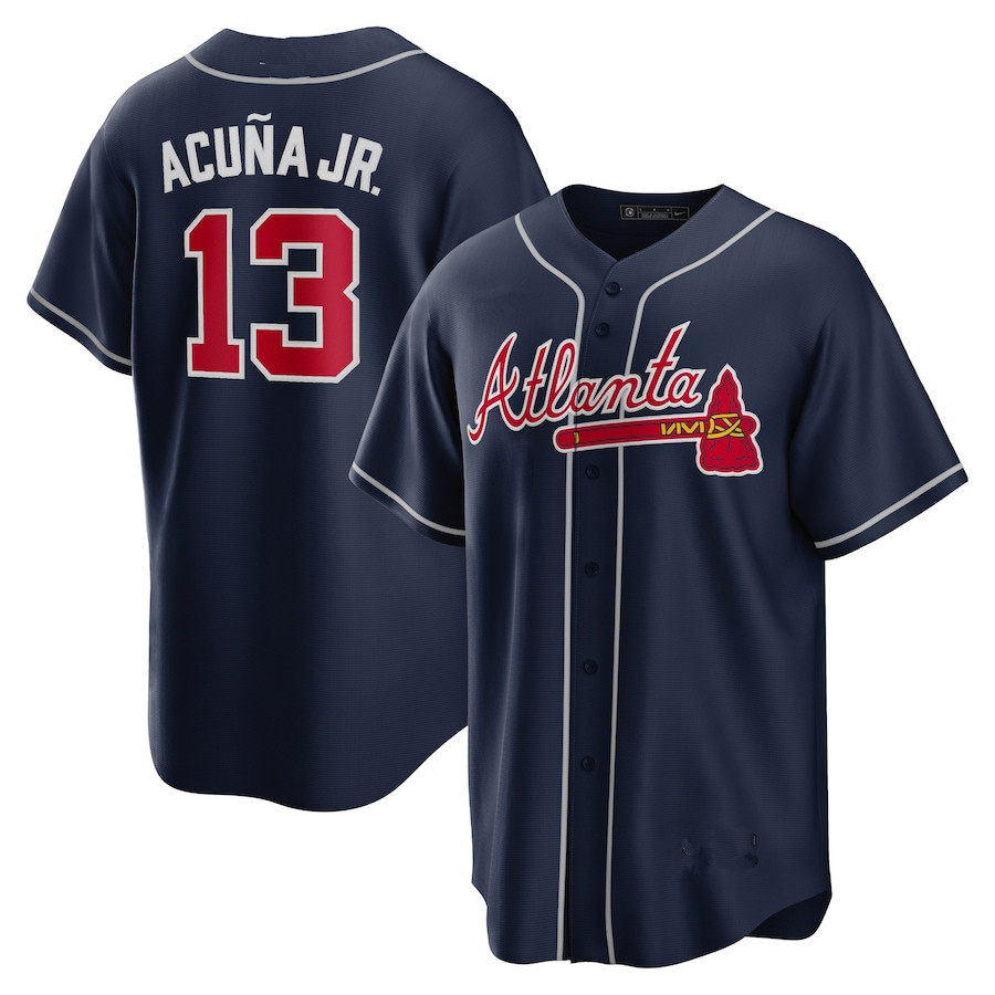 맞춤형 야구 리그 애틀랜타 브레이브스 애틀랜타 팀 ACUNA JR ACUNA JERSEY