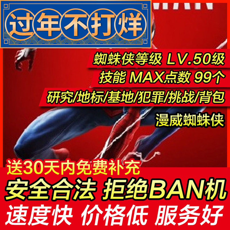 存档修改PS4/PS5漫威蜘蛛侠Spider Man新超凡神奇 红蜘蛛人1 替换