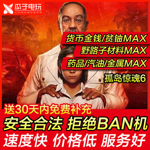 远哭6金钱贫铀材料资源MAX 存档修改 孤岛惊魂6 PS4 替换 PS5