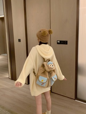 毛衣毛球针织衫连帽毛衣长短款