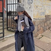 女大学生深秋刚需 FFBLUE 夹棉深秋防风风衣 可拆卸夹棉风衣