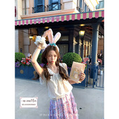 BLUE 晴天画册 全棉提花蕾丝抽绳背心短袖 上衣半裙小清新套装