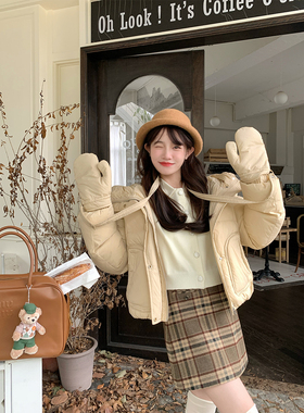 FF BLUE 长腿欧尼 秋冬氛围感毛呢短裙学院风格纹半身裙