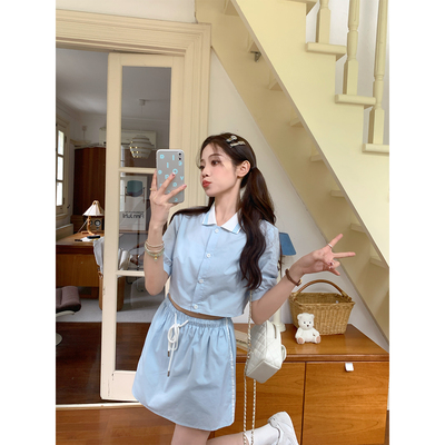 FFBLUE少女miu系运动套装