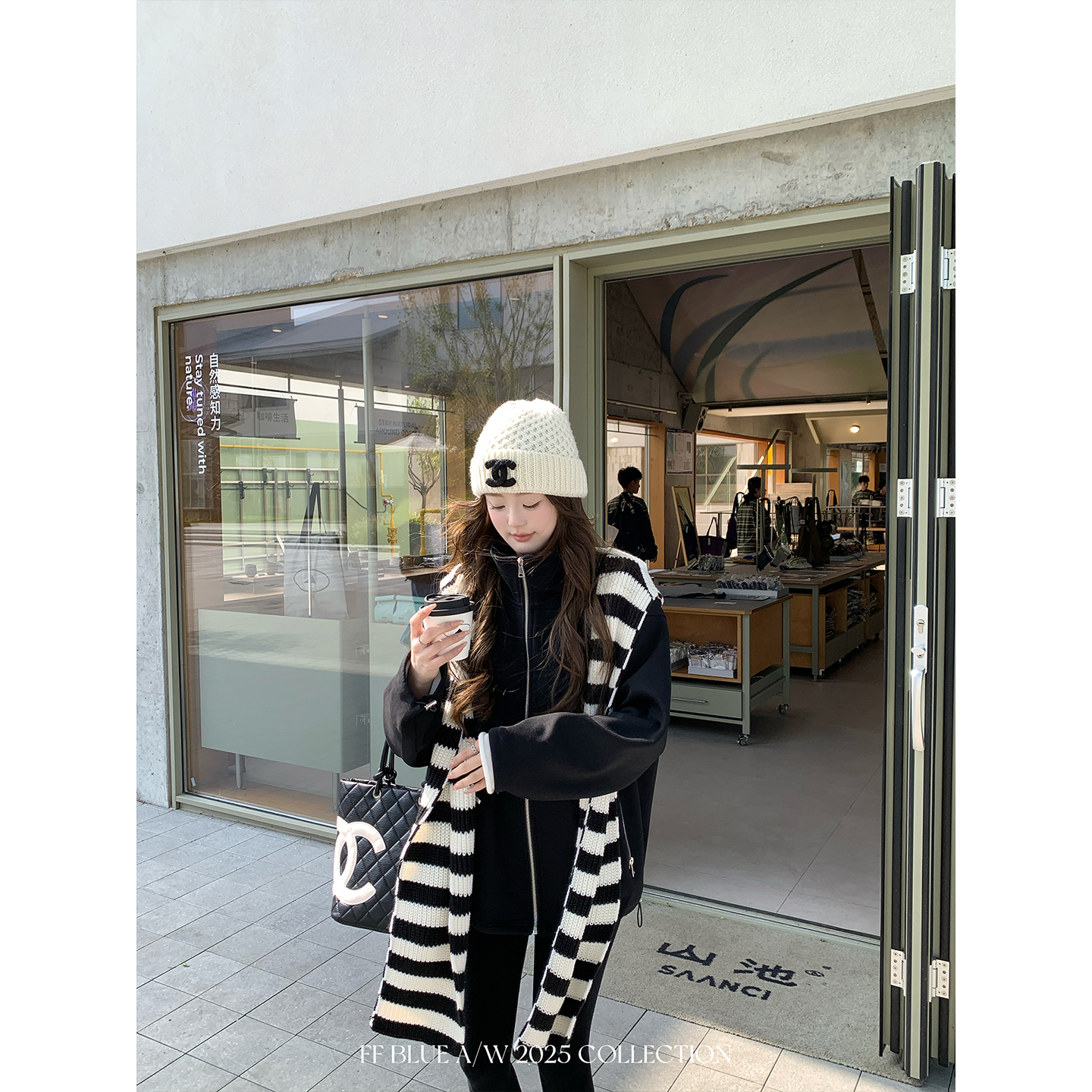 FFBLUE立领拉链卫衣