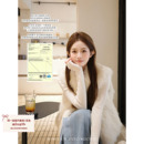 2色芬兰进口整皮狐狸毛皮草马甲女立领毛毛外套 韩女皮草 BLUE