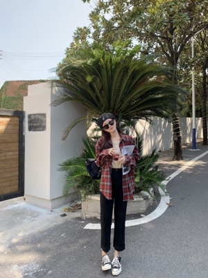 FF BLUE 不挑腿型牛仔裤 版型敲正黑色翻裤脚全棉牛仔裤