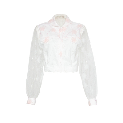 [直播专属】chicco mao蕾丝刺绣钉珠西装外套C242-2358-359