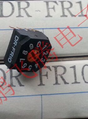 全新日本NKK 0-9/10位旋转编码拨码开关8421C 4：1镀金脚DR-FR10P