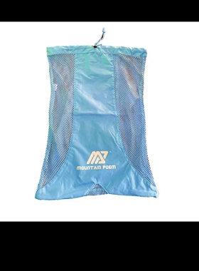 新款大容量装浮板脚蹼游泳包沙滩包浮板脚蹼双肩篮球包束口袋网包