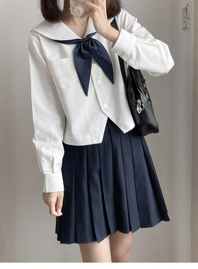 水手服衬衫基础款纯色jk制服