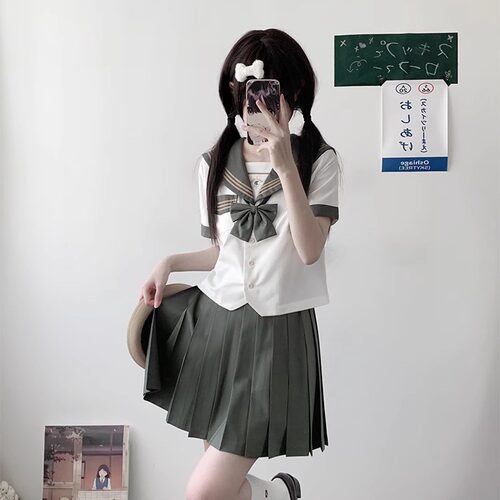 水手服日系学院风JK短袖衬衫