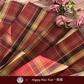 原创JK格裙正统学院风红色新年款 神仙club 圣诞短裙百褶裙女