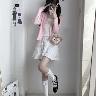 法式 薄款 神仙club 蛋糕芭蕾裙仙女公主裙JK短裙 半身裙2024夏季
