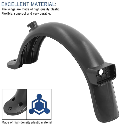 米3青春版挡泥板小米滑板车前挡泥板带挂钩配件防溅泥尾灯