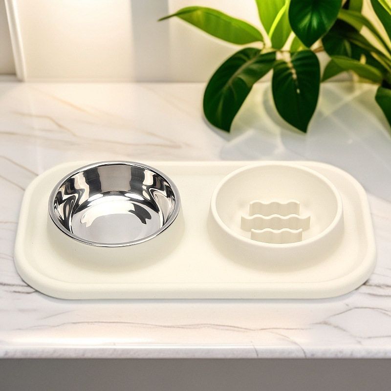 宠物碗双碗猫碗狗碗慢食碗缓食碗图片