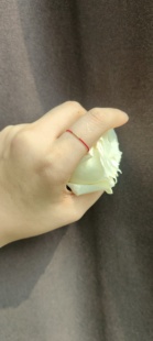 18K金芝麻珠0.1极细蜡线编织戒指本命年超细戒指节日礼物