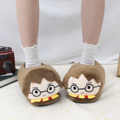 棉鞋哈利波特秋冬季居家毛绒拖鞋
