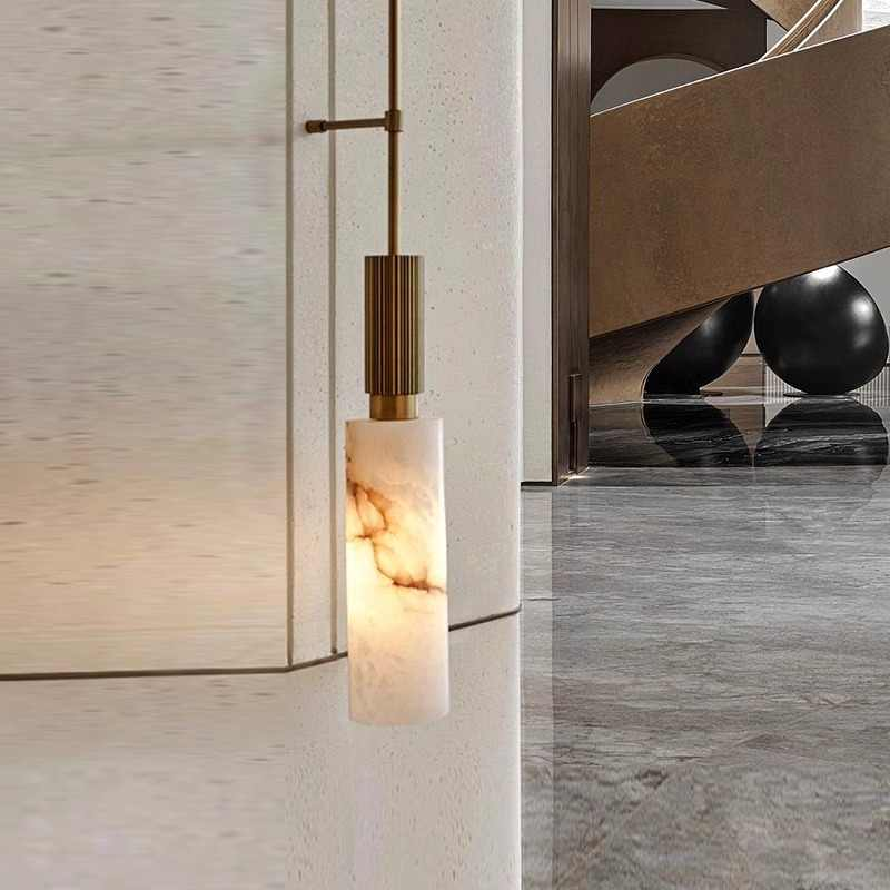 现代轻奢云石壁灯酒店会所售楼部