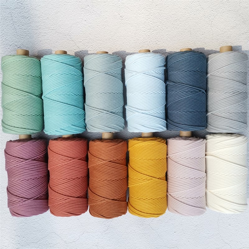 手工编织3mm包芯棉线diy制作材料
