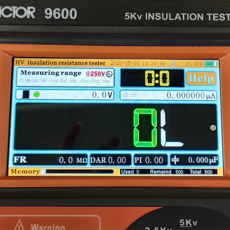 。胜利VC9600B/C/S高压绝缘电阻测试仪VC9620B/C兆欧表15KV数字摇-封面