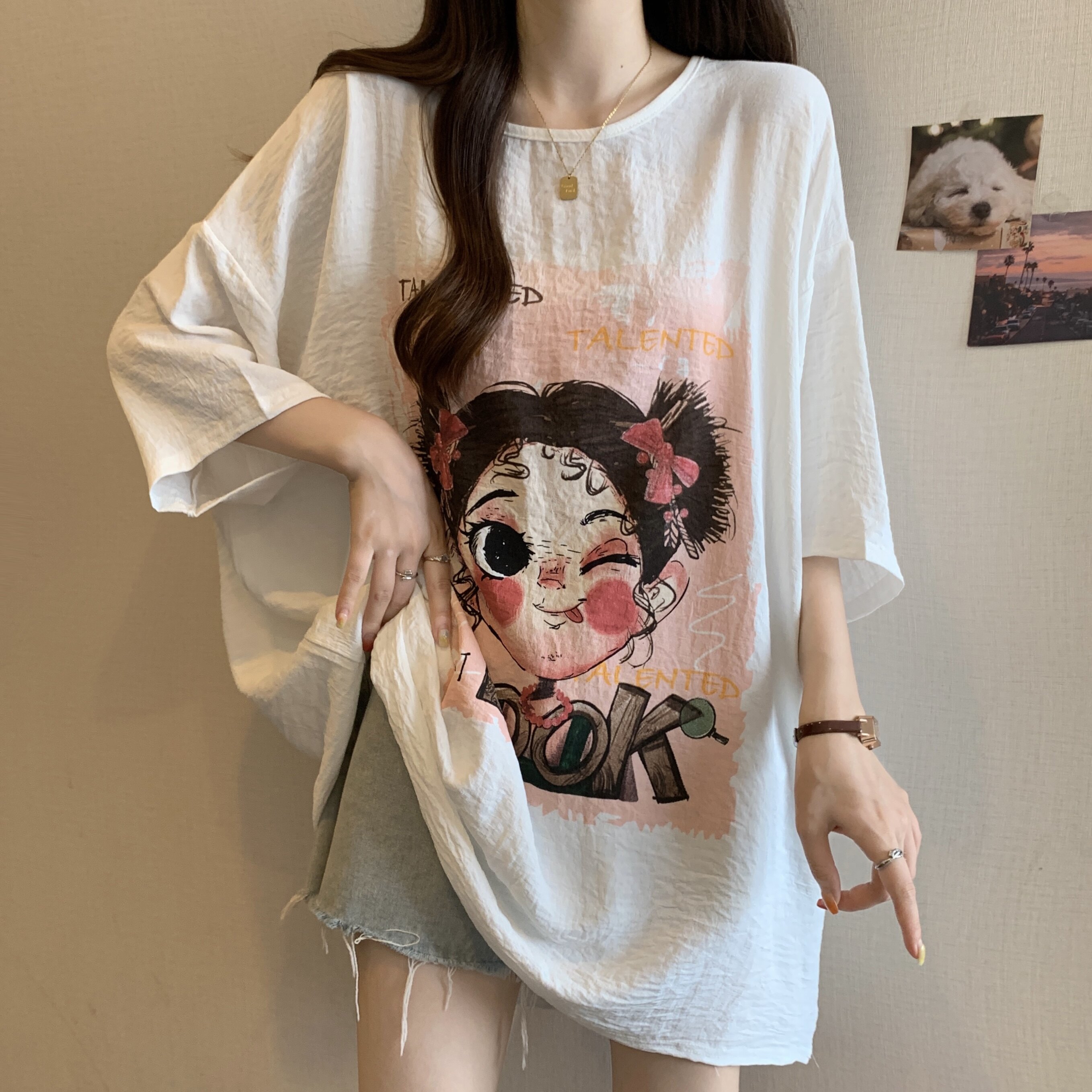 2025年夏季新款大码女装短袖T恤