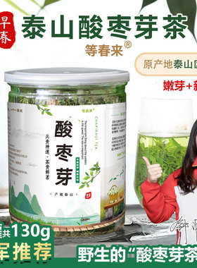 酸枣叶茶泰山酸枣芽茶 2025新茶早春野生炒制酸枣仁茶|新鲜嫩芽